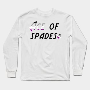 Ace of Spades Spade Asexual Long Sleeve T-Shirt